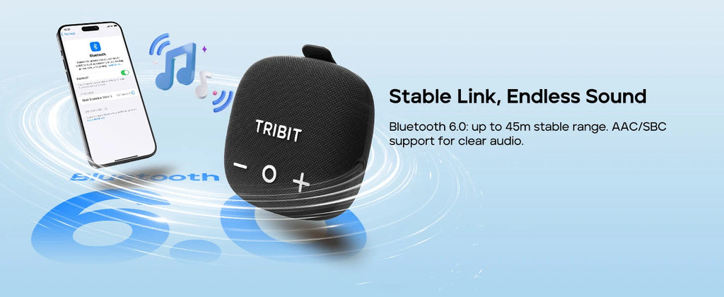 Altavoz Inalámbrico Tribit StormBox Micro 3, Sonido XBass de 13W, BT 6.0, 24H de Reproducción, IP68, TWS, Correa y Soporte Magnético para Bicicleta/Aire Libre