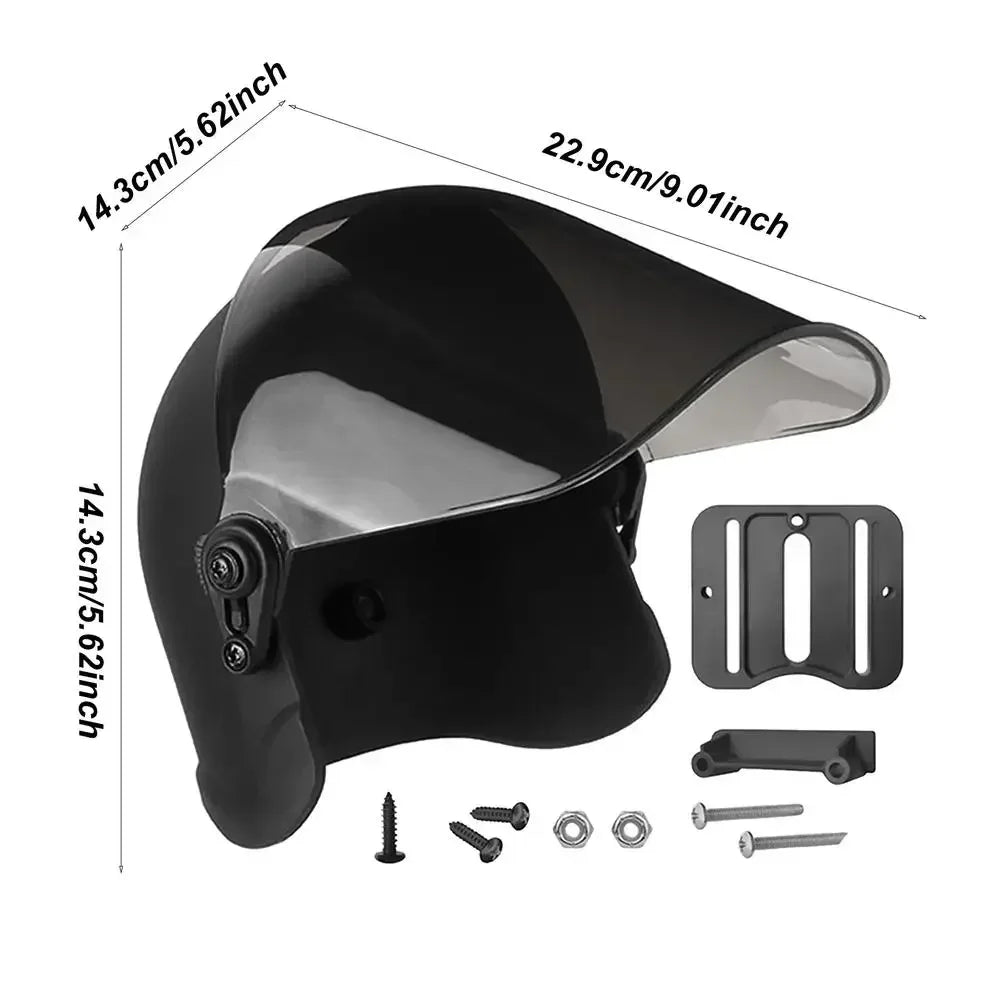 Soporte para Teléfono de Motocicleta, Parasol para Casco, Protector Solar Impermeable para Teléfono Móvil, Parasol para Casco de Moto