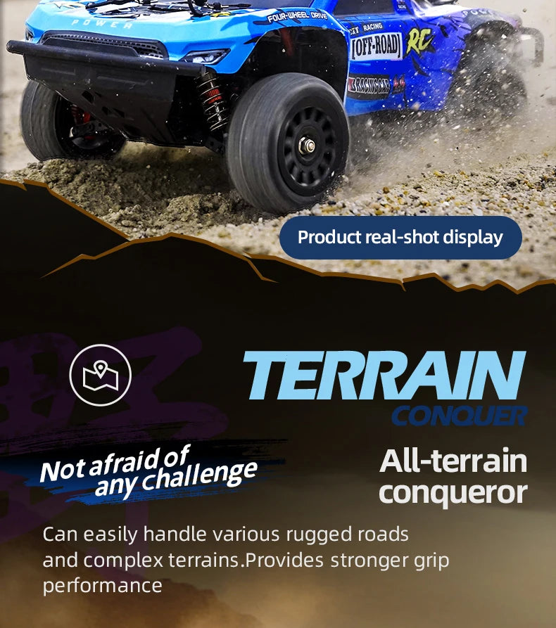 Coche RC Desierto Q130 1/14 4WD Alta Velocidad