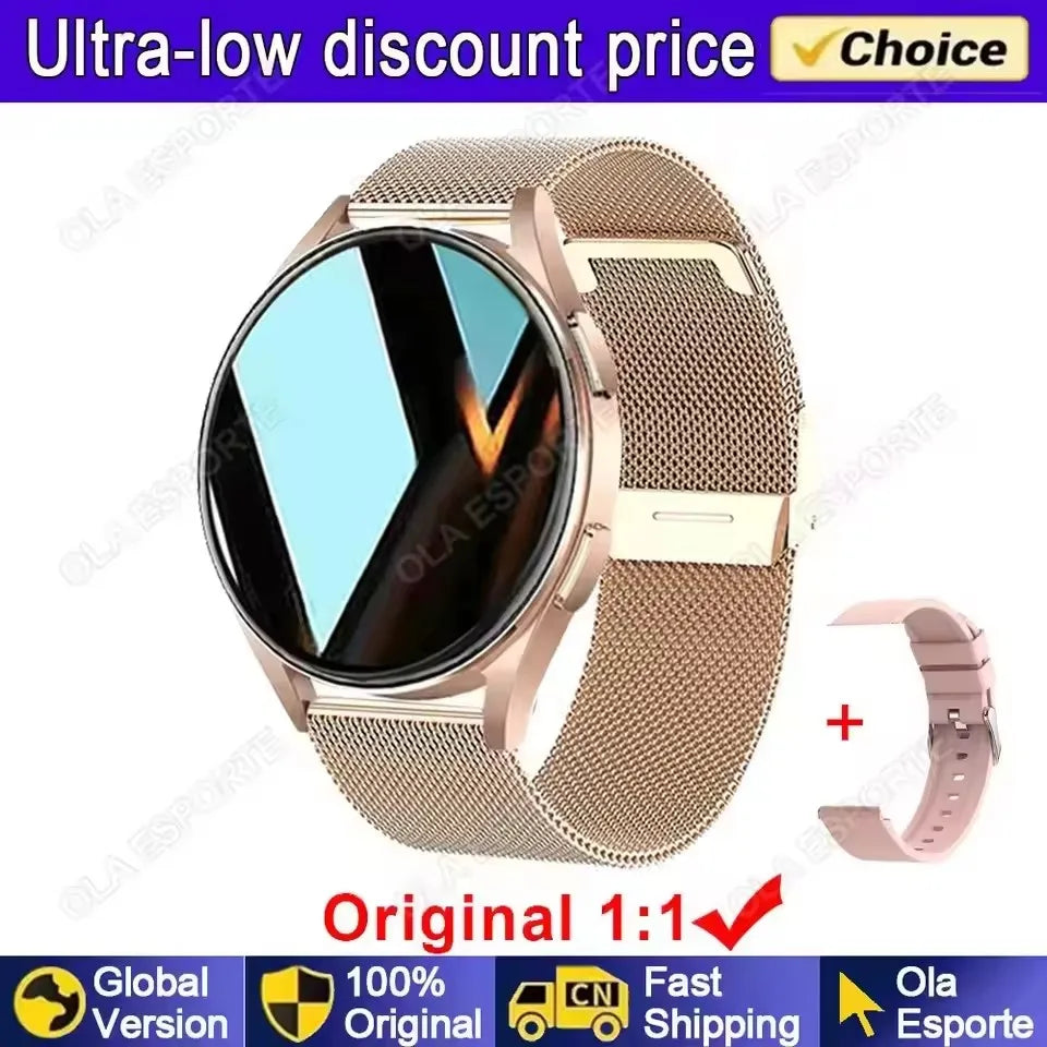 Smartwatch con Llamadas Bluetooth, Monitor de Salud y Deportes