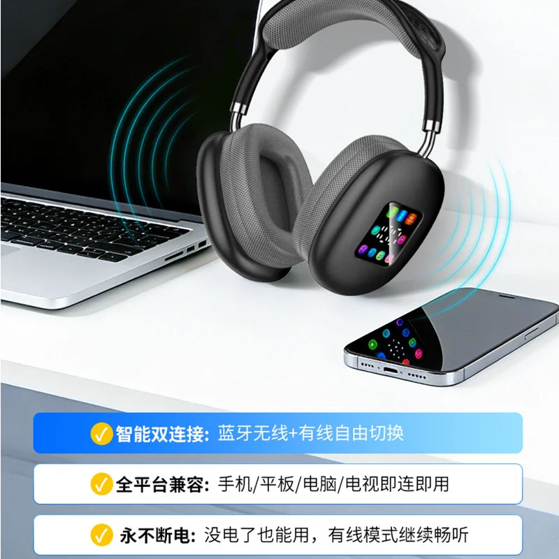 CEP-9 Auriculares Bluetooth 5.3 Pantalla LED Color