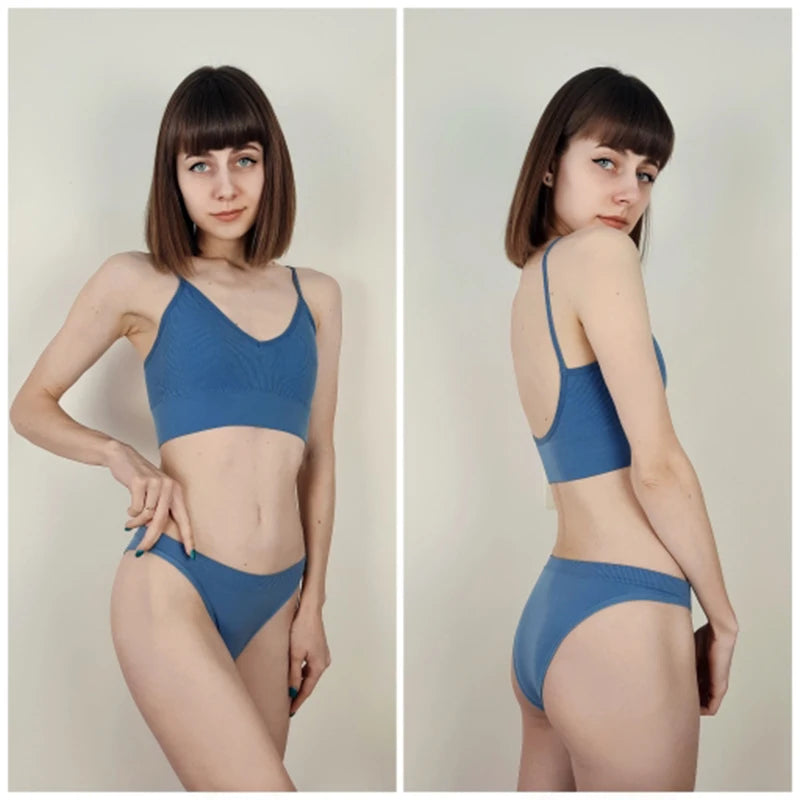 Conjunto de Ropa Interior Femenina de 2 Piezas
