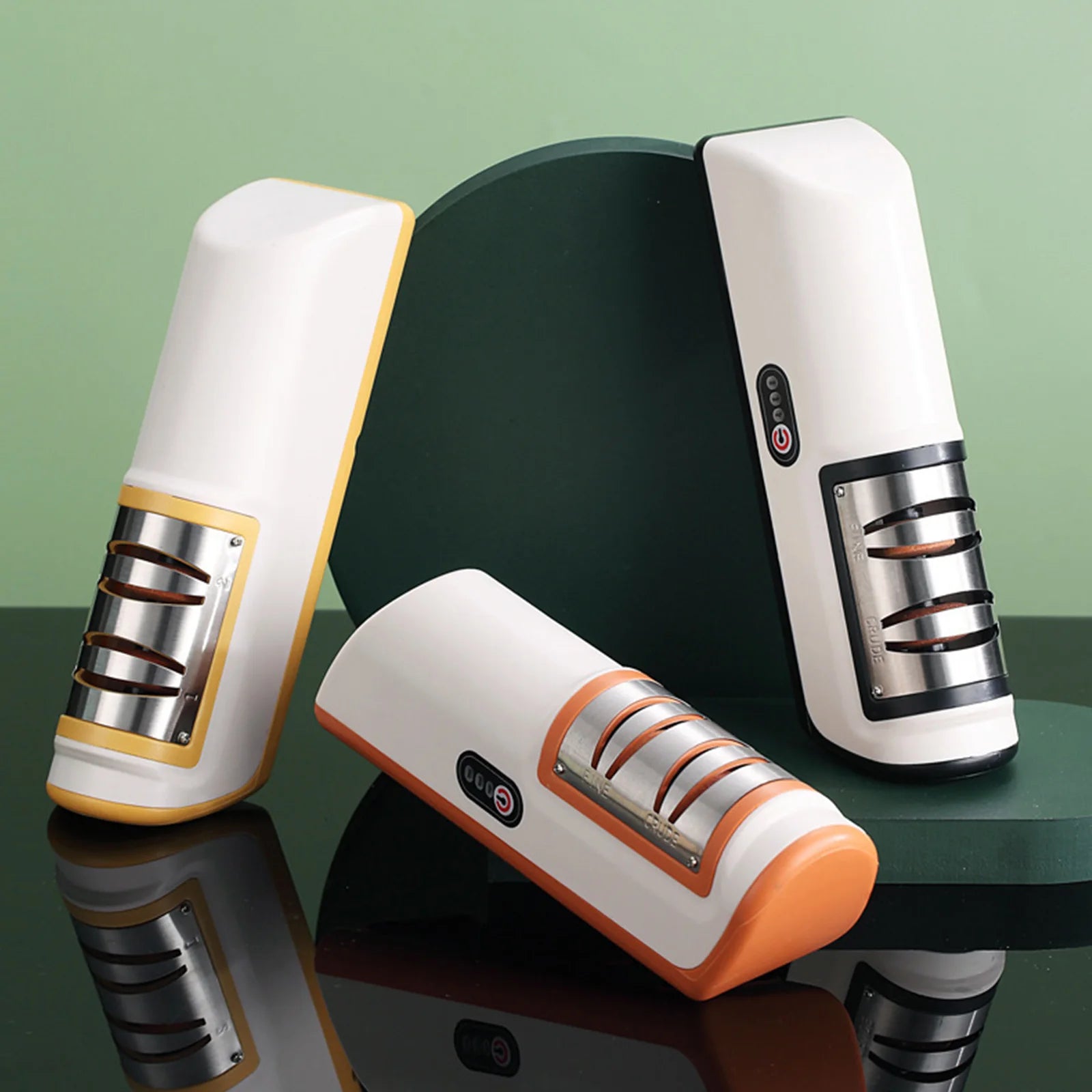 Afilador de cuchillos eléctrico, utensilios de cocina totalmente automáticos, afilador de cuchillos potente profesional de 4 velocidades, cuchillo de cocina doméstico sh