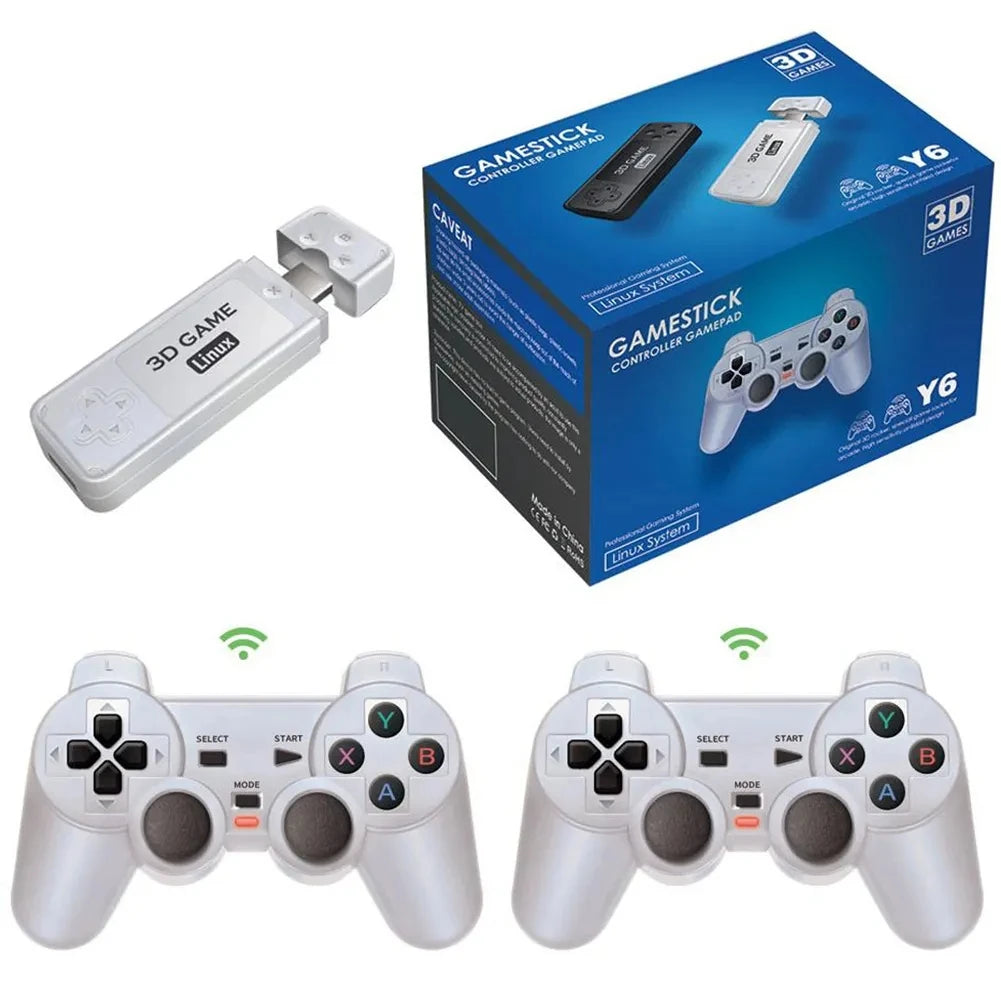 Consola de juegos Retro BOYHOM Y6, 4K, 60fps, salida HDMI, baja latencia, GD10, TV Game Stick, consola de juegos portátil para el hogar con doble mango para GBA