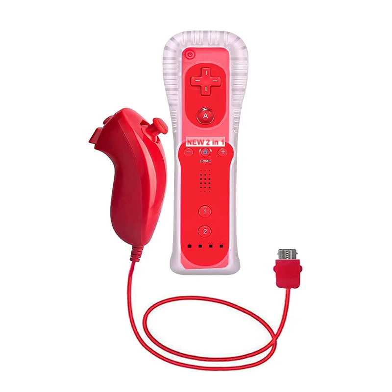 Pack 2 Controles Motion Plus con Nunchuck para Nintendo Wii