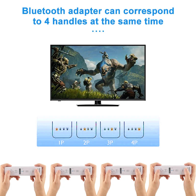 Control Inalámbrico con Nunchuck para Nintendo Wii Motion Plus
