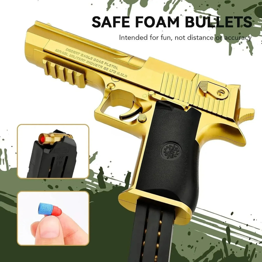 Pistola de juguete educativa 5S1, pistola de juguete con expulsión de cartuchos, pistola de balas blandas de espuma para niños, adultos, pistola de Airsoft, regalo de cumpleaños para niños