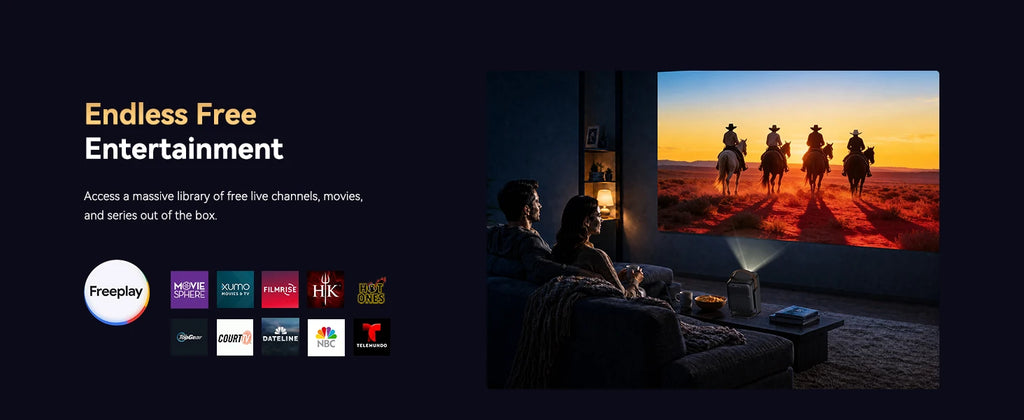 Proyector portátil Wanbo Togo Pro, 500 ANSI, 1080P, Google TV, batería 3,5h