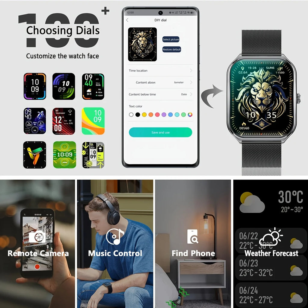 Reloj Inteligente Delgado AMOLED 1.43 Bluetooth