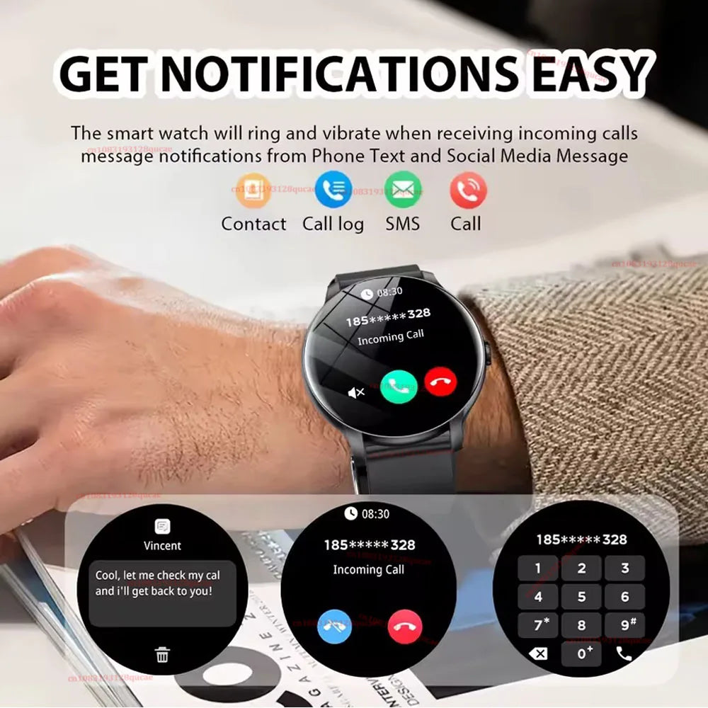 Nuevo Reloj Inteligente 2026 con Monitor de Ritmo Cardíaco y Sueño, Pantalla HD de 1.52, Bluetooth, Llamadas, Deportivo para Mujer, Compatible con Android e iOS, Hw12