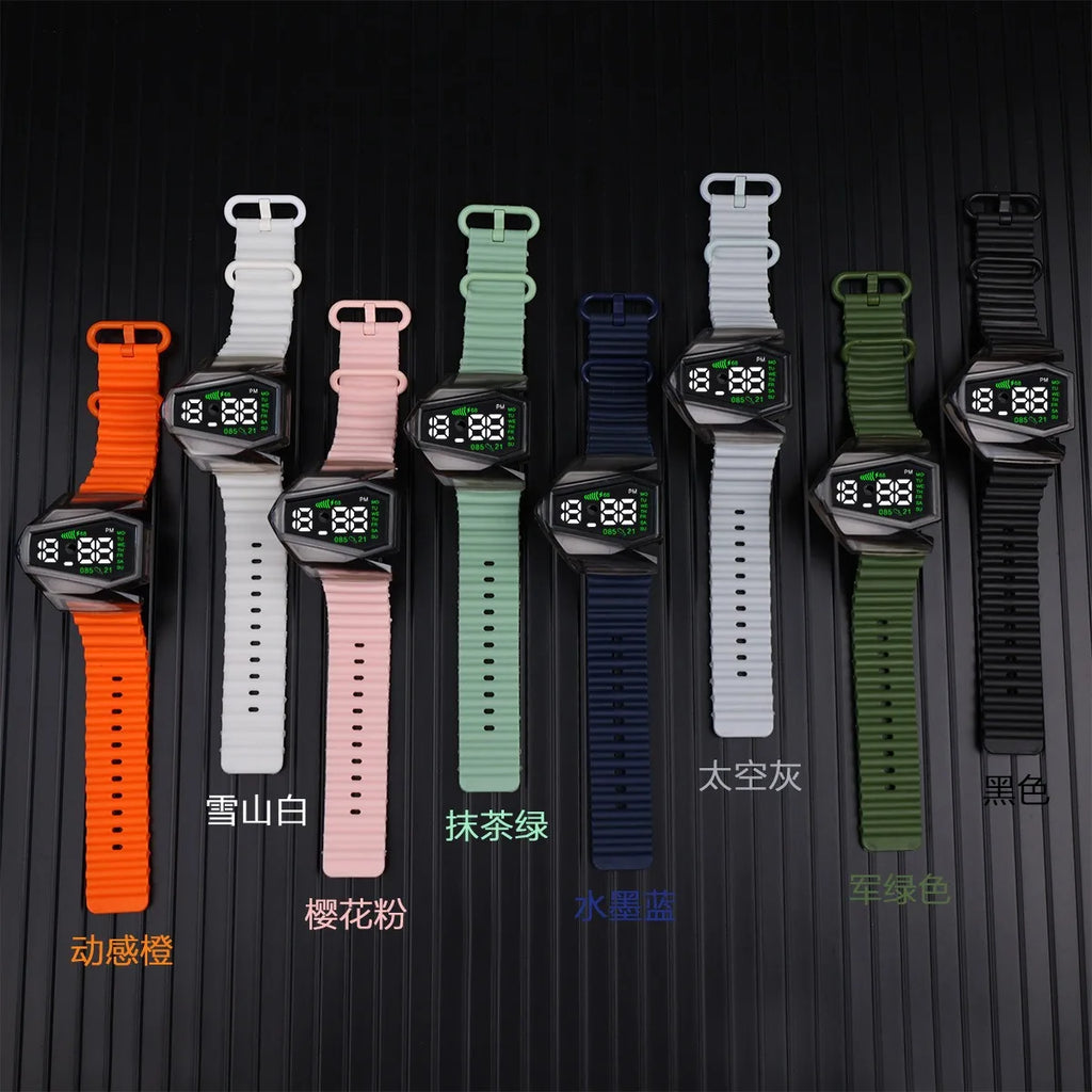 Reloj Digital Deportivo LED Táctil para Niños