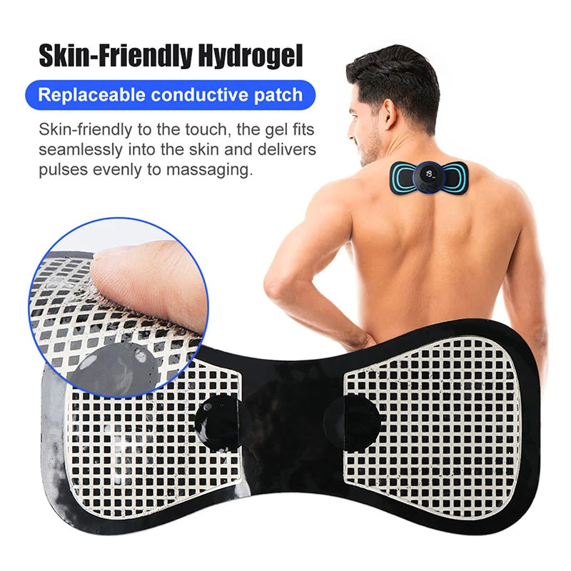 Masajeador de cuello de pulso TENS eléctrico EMS masaje Cervical para cuello espalda cuerpo Estimulador muscular eléctrico electroestimulador 19 engranajes