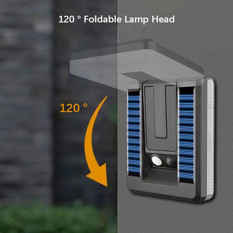 Lámpara Solar de Jardín LED con Sensor de Movimiento