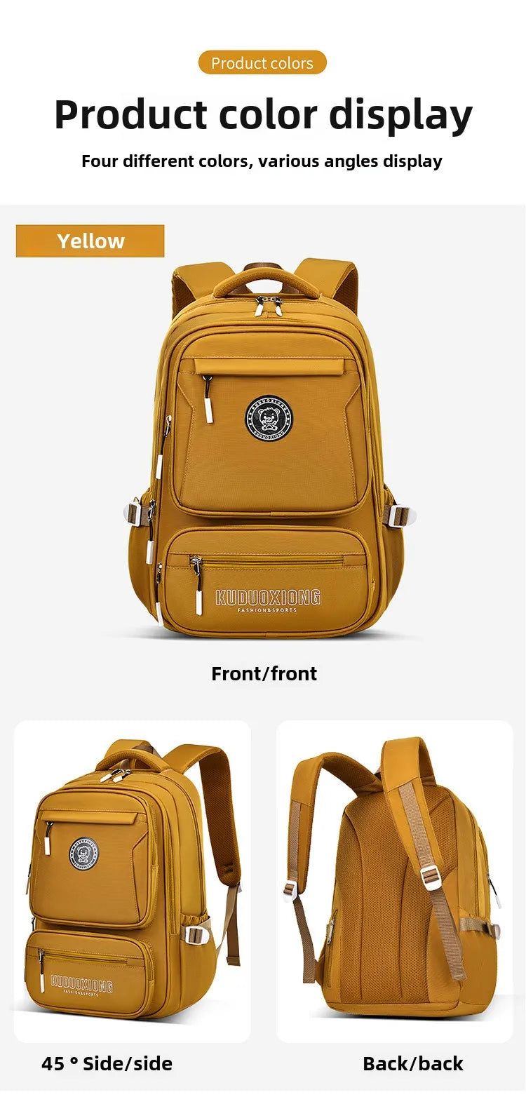 Mochila de escuela secundaria primaria, mochilas escolares para adolescentes, mochila para estudiantes de secundaria, mochila de viaje deportiva de gran capacidad para hombre