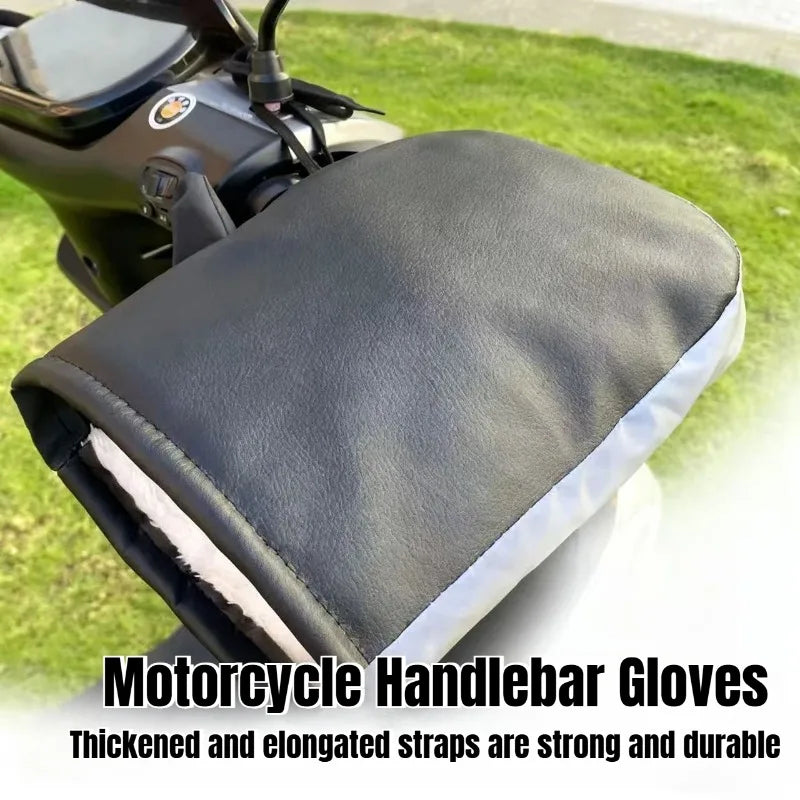 Manguitos para manillar de motocicleta, equipo de invierno, guantes más cálidos, manguitos impermeables, cubierta para mango de bicicleta, cubiertas para manos, calentadores