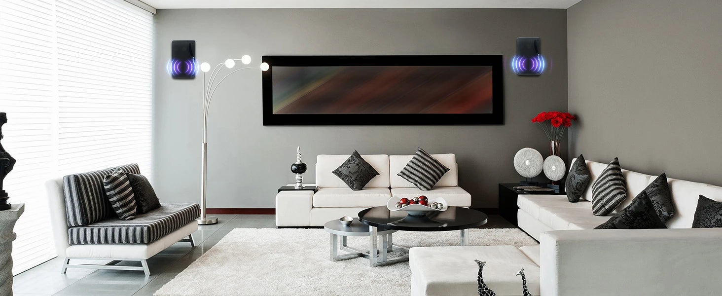STUDIOFINIX Altavoces Pasivos de 3 Vías para Exteriores de 3.5 Pulgadas y 200W, Sonido Nítido, Cableados, Resistentes a la Intemperie, Montaje en Pared para Patio, Barco, 2 Piezas