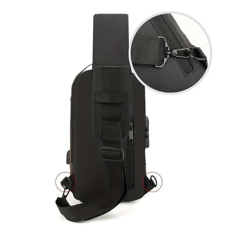 Bolso de Pecho Antirrobo con Cerradura para Hombre