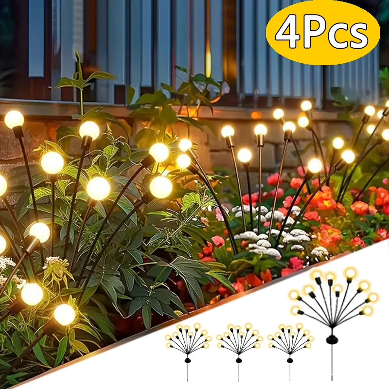 Luces LED Solares de Luciérnaga para Jardín
