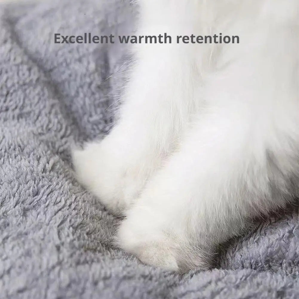 Casa Plegable para Mascotas con Doble Techo y Alfombra Cálida