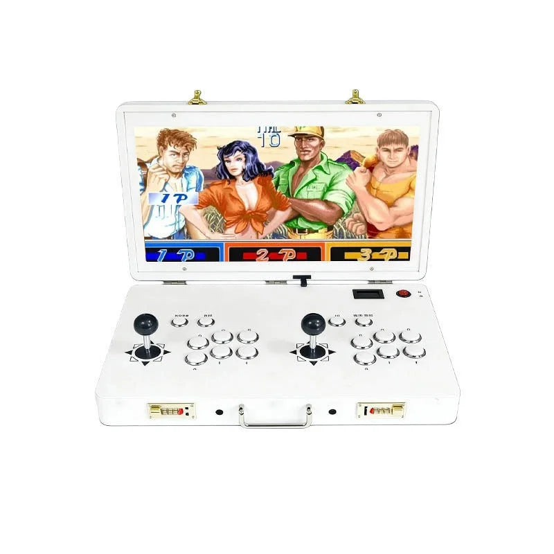 Máquina de Juegos Arcade con Doble Joystick, Portátil, Pantalla HD Integrada, Modelo 2026, para Uso Doméstico, Conexión a TV, Juego de Lucha Clásico Retro