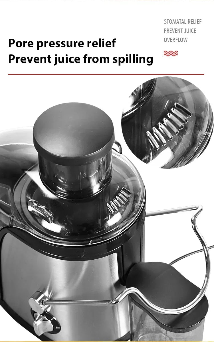 Extractor de Jugo Centrífugo de Acero Inoxidable para Frutas