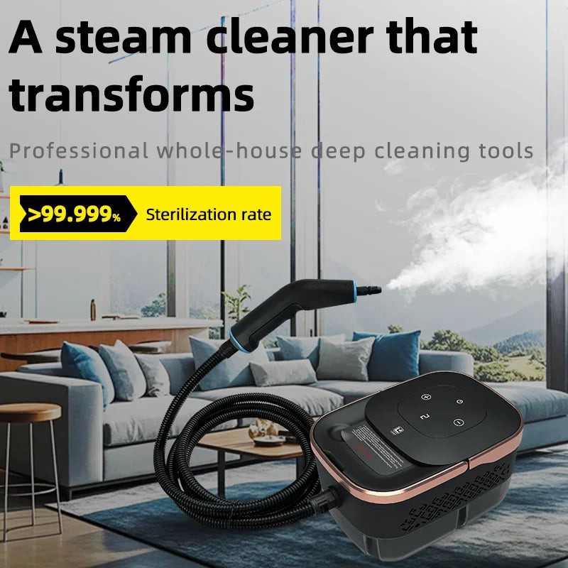 Limpiador a Vapor Portátil 2500W Alta Temperatura