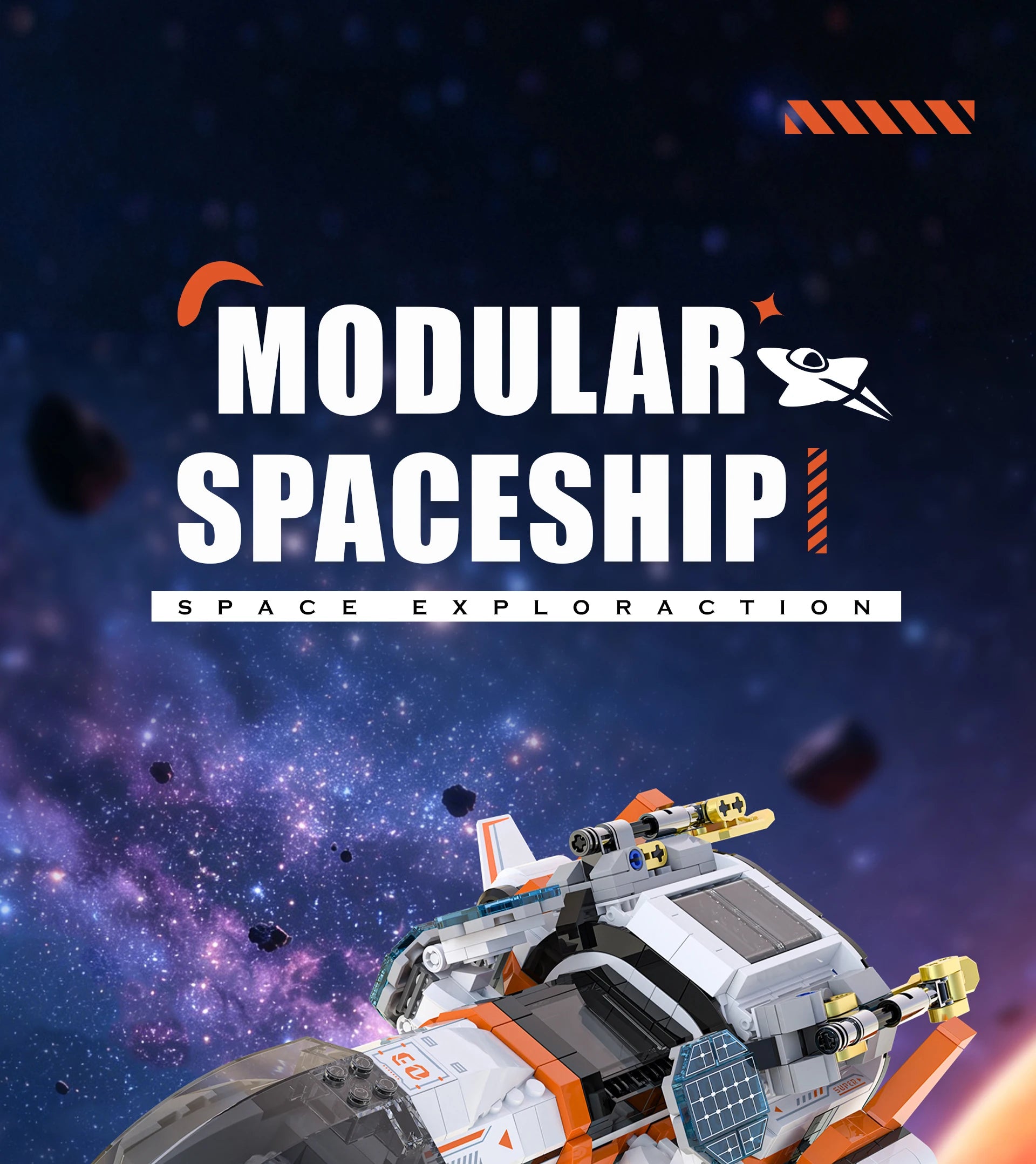 LL003 Serie Aeroespacial, Juguetes Creativos para el Hogar, Set de Bloques de Construcción de Naves Espaciales, Juguete Educativo para Niños, Regalo de Cumpleaños