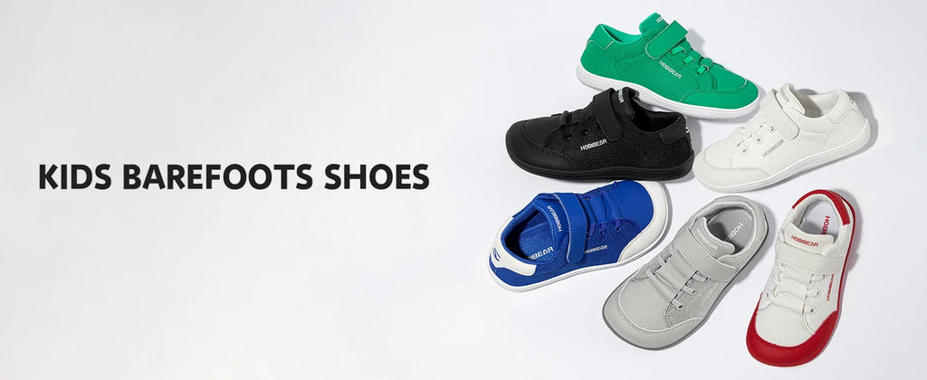 HOBIBEAR Zapatos descalzos de malla para niños y niñas, zapatillas de deporte con punta ancha, zapatos para caminar con caída cero (niño pequeño y grande)
