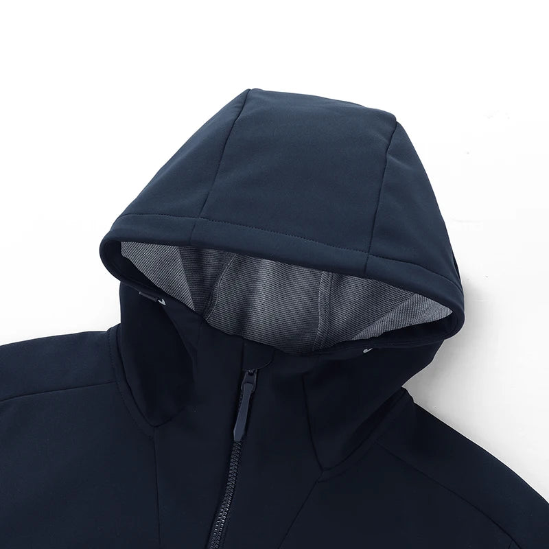 Chaqueta Softshell con Capucha para Hombre, Cálida y Resistente
