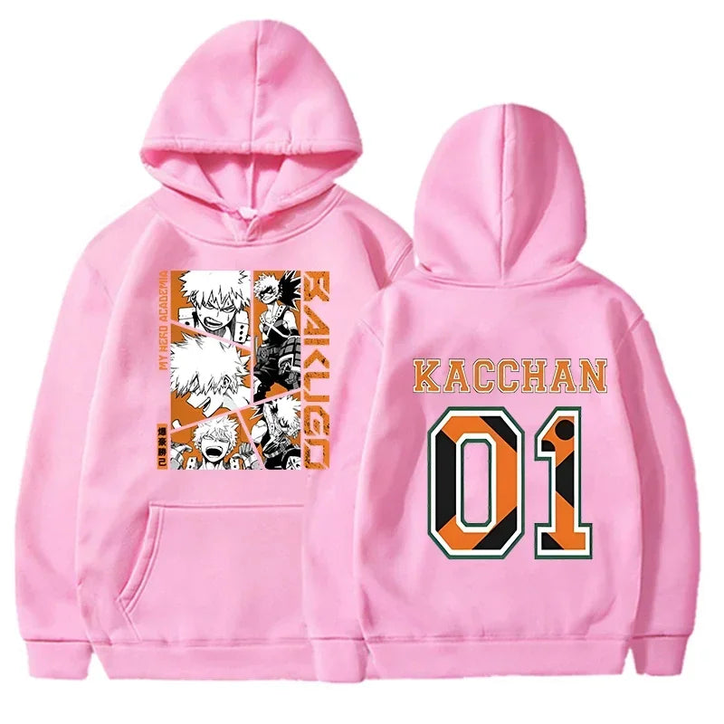Buzo con Capucha Anime Bakugou Katsuki - Estampado Unisex