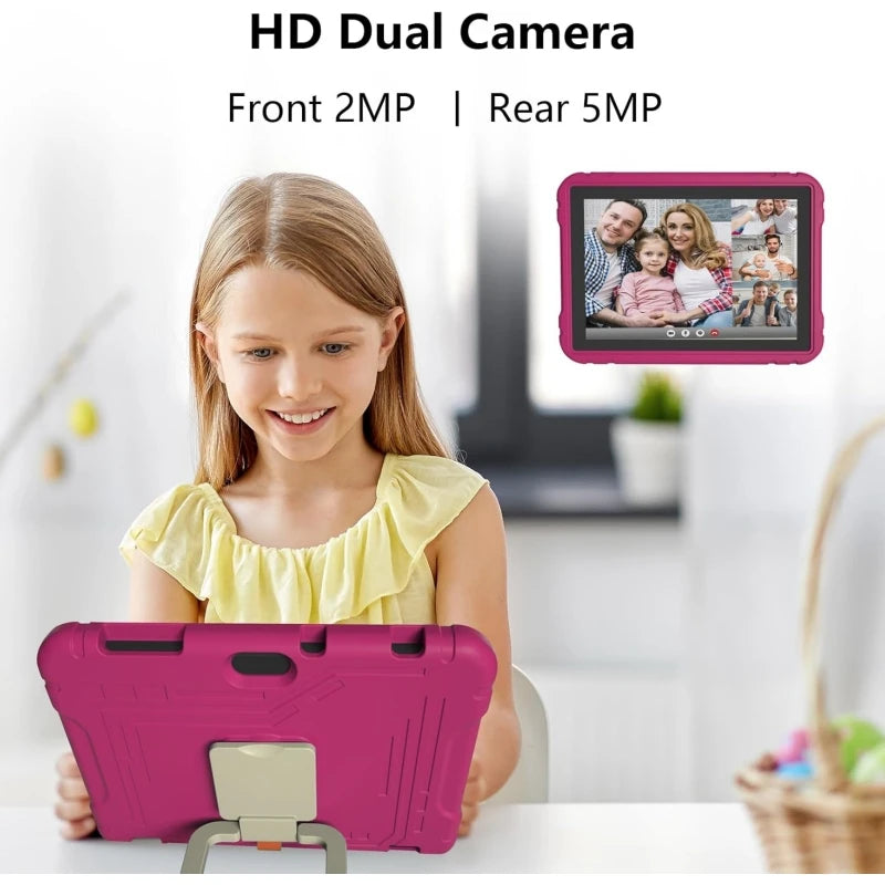 Gran oferta tableta Android 13 de 10,1 pulgadas para niños, funda de silicona de regalo tipo C, 4GB de RAM, 64GB de ROM, Allwinner A523, CPU de 8 núcleos, 6000mAh