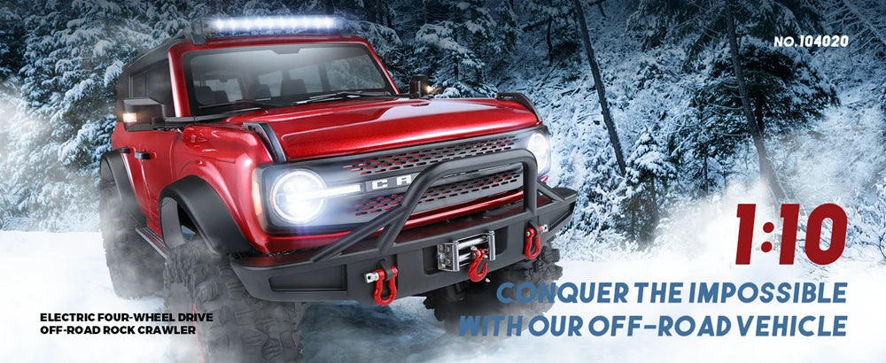 Coche RC WLtoys 104020 1:10 4WD Escalada Todoterreno 3000mAh