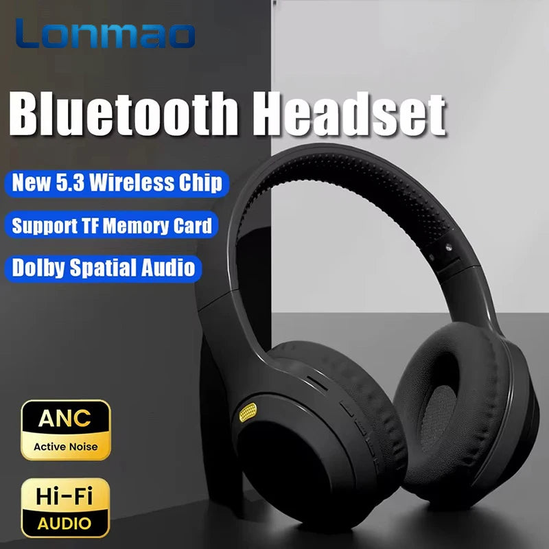 LonMao Auriculares Bluetooth 5.3 Gaming Plegables