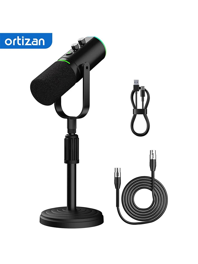 Micrófono Dinámico XLR/USB para Streaming y Podcast