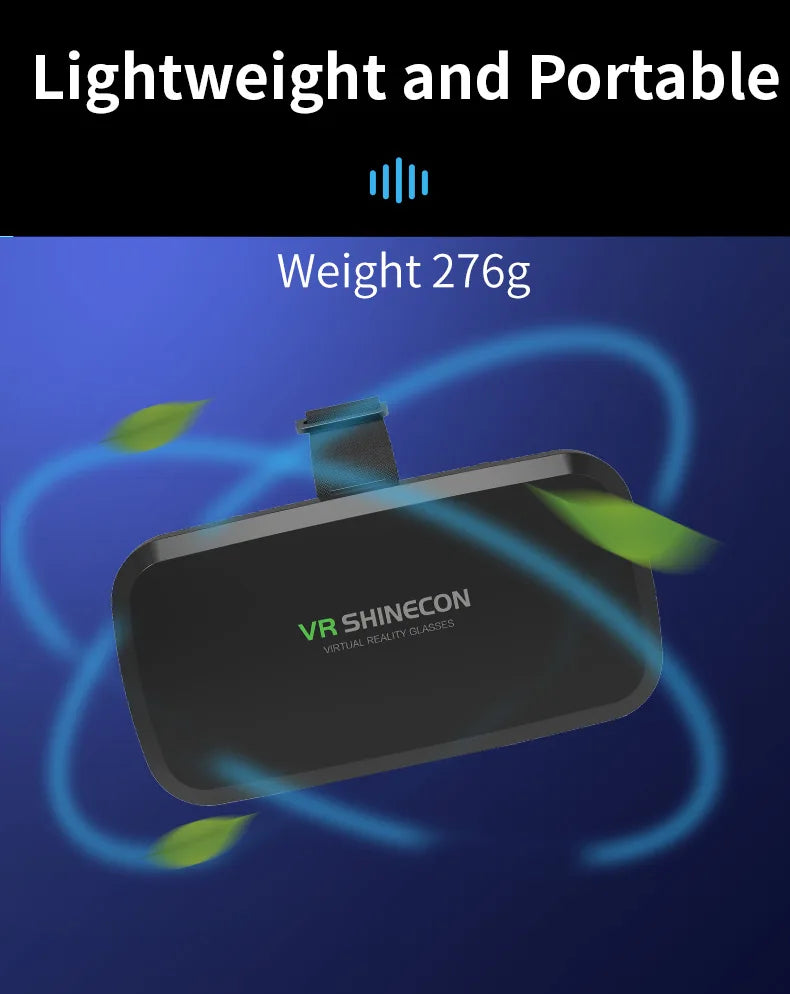 Gafas VR, Auriculares 3D, Dispositivos de Realidad Virtual, Casco, Lentes Viar, Gafas para Teléfono Inteligente, Controlador de Juegos Inteligente, Set de Visión
