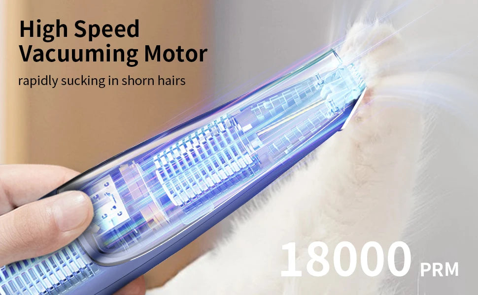 Recortador de patas para perros y gatos con succión al vacío, profesional, 2 modos, inalámbrico, eléctrico, para el cuidado de perros, cara de patas de gatos