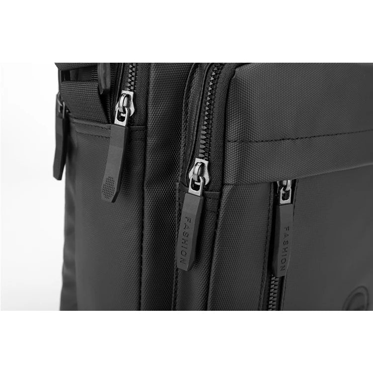 Bolso bandolera duradero, correa ajustable para el hombro, diseño multicapa, cremallera segura: bolsa de almacenamiento multifuncional