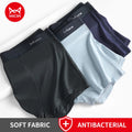 MiiOW-bóxer de seda de hielo para hombre, ropa interior cómoda de algodón, piezas, antibacteriano, lencería, 3 L-5XL