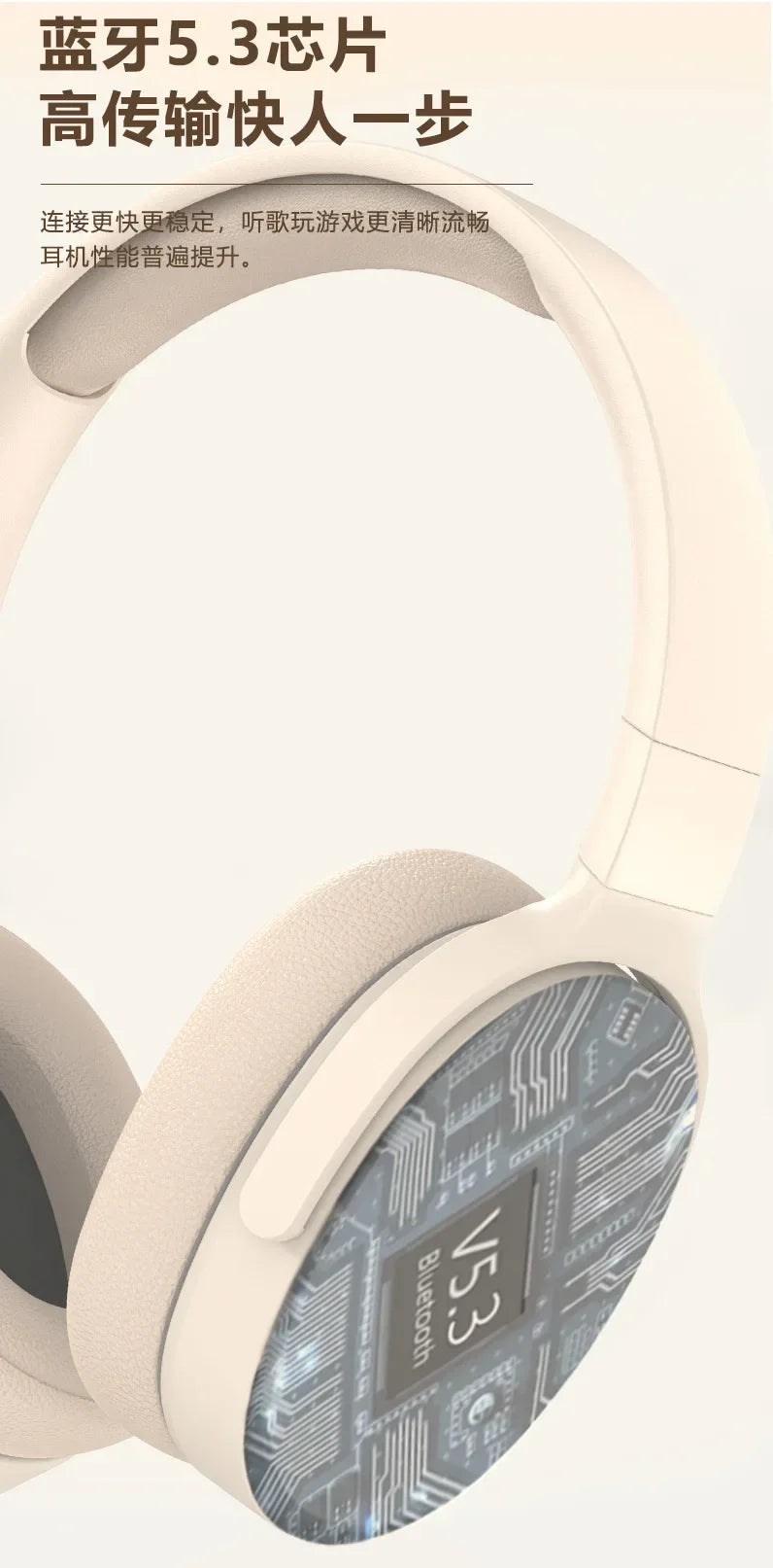 Auriculares Inalámbricos Bluetooth 5.3 HIFI con Micrófono y ANC