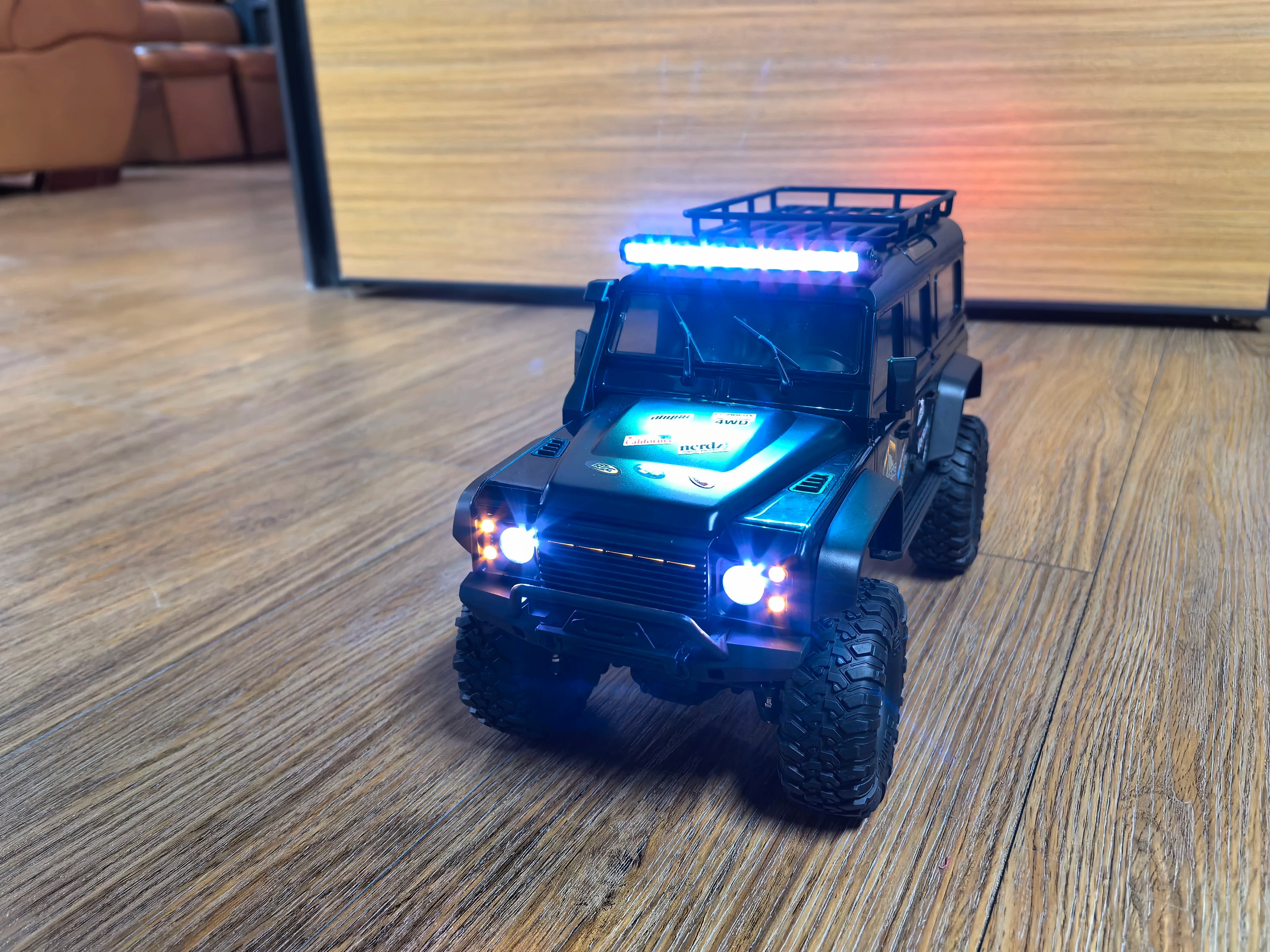 Coche RC 1:16 Monster Truck 4WD, Todoterreno Eléctrico, Regalos para Niños