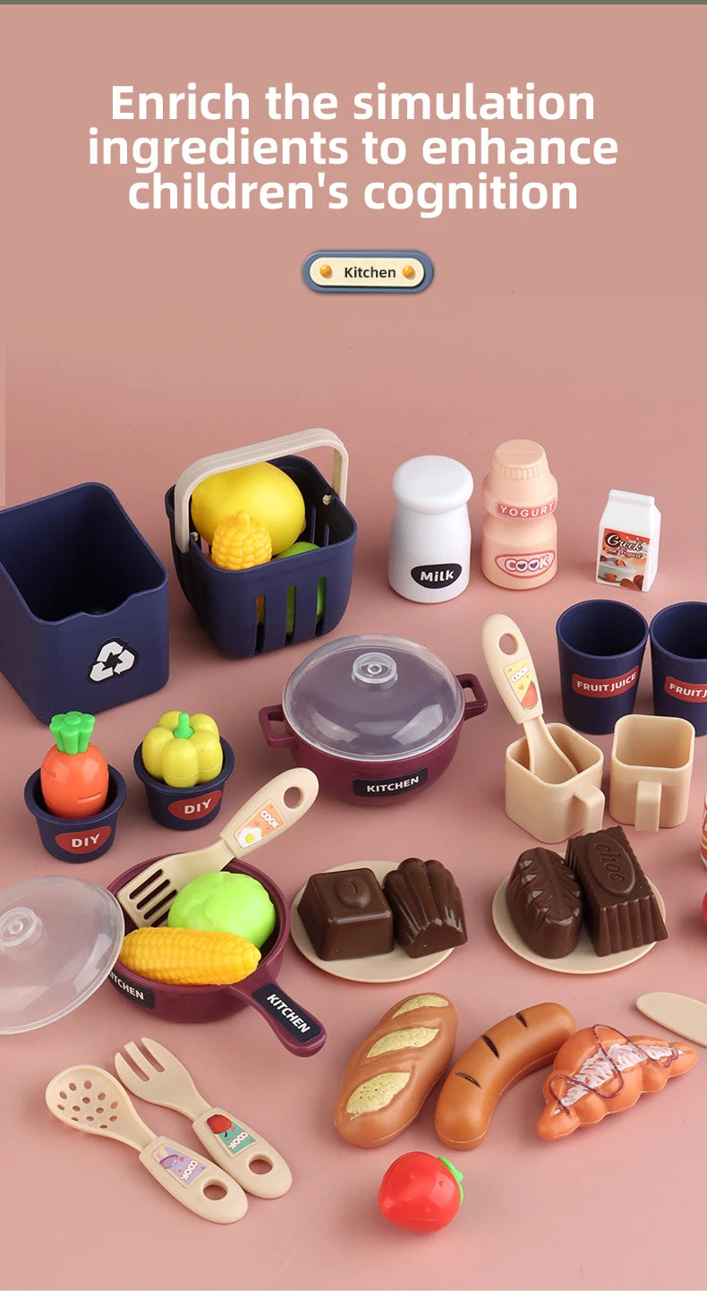 Juego de Cocina para Niños con Vapor y Luces - Simulación de Chef