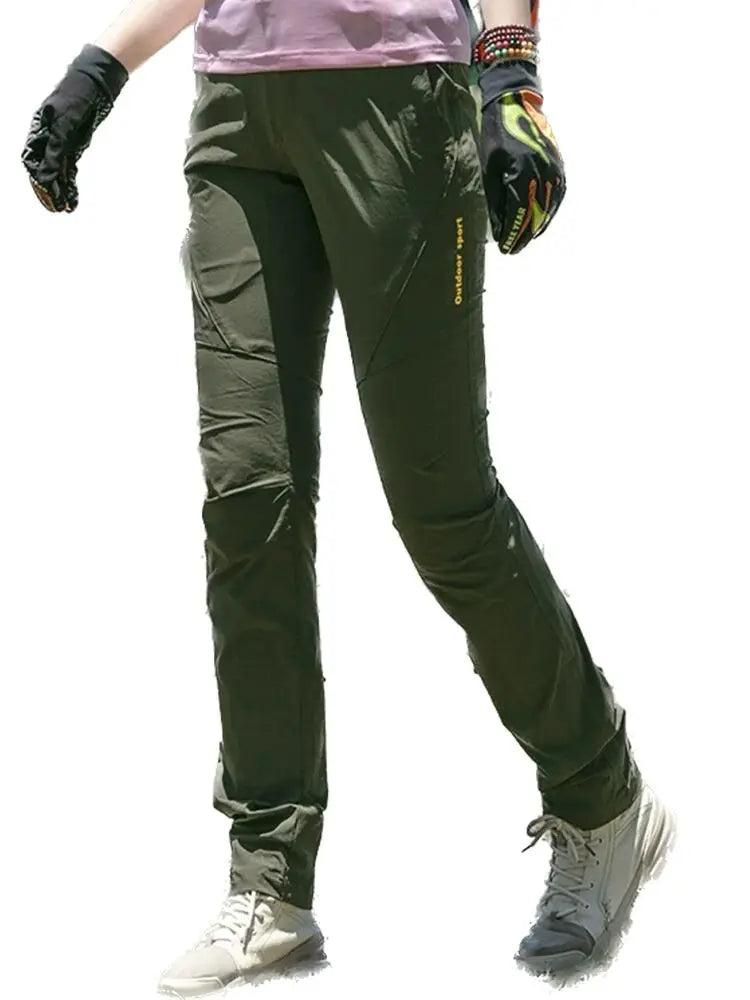 Pantalones de Senderismo Impermeables para Mujer Secado Rápido