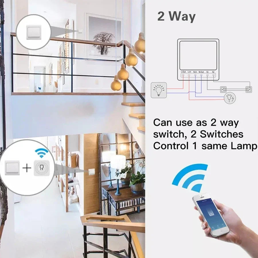 Interruptor Inteligente WiFi Tuya RF433 Smart Life