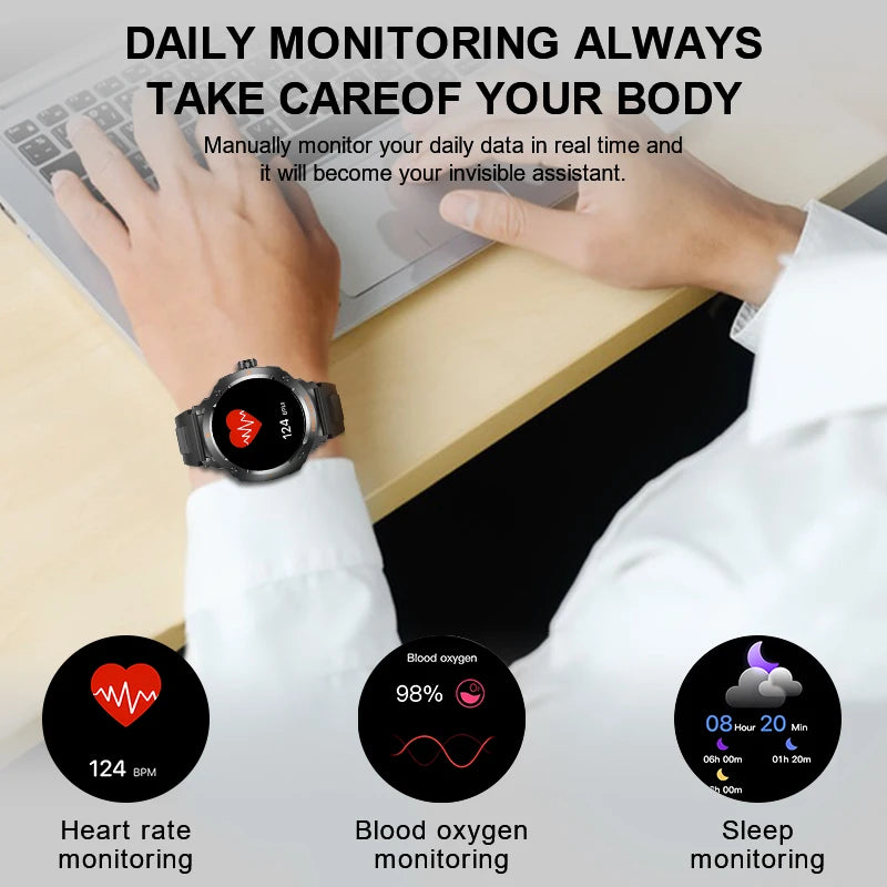 Smartwatch LIGE 2 en 1 con auriculares TWS Bluetooth, NFC y rastreador deportivo