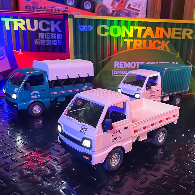 Camión de Carga RC 1:16 con Luces LED para Niños