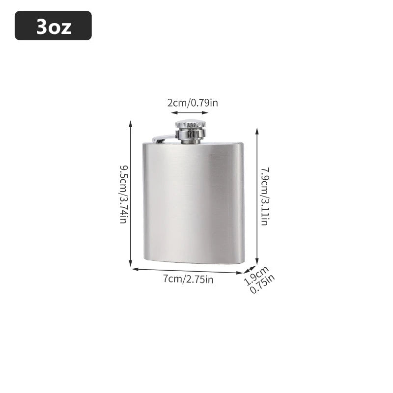 LMETJMA 1 4 5 6 7 8 9 10 oz Frasco de cadera de acero inoxidable con embudo Frasco de cadera de bolsillo Alcohol Whisky Frasco de cadera Tapón de tornillo KC0139