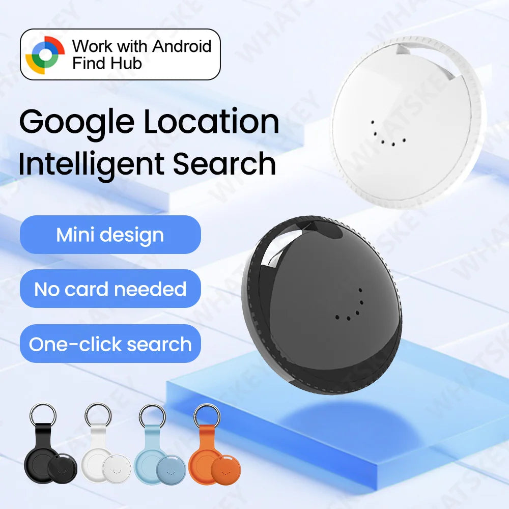 Etiqueta de seguimiento inteligente Android para Google's Find Hub, localizador antipérdida para coches Xiaomi, sonido de posicionamiento, etiquetas de bolsa de bicicleta de búsqueda rápida