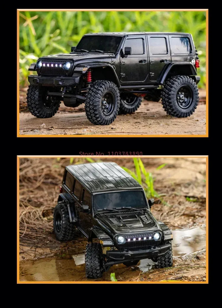JJRC C8801 PRO 1/18 Coche Todoterreno con Suspensión 4WD Totalmente Proporcional, Coche RC Eléctrico, Modelo de Juguete para Niños, Regalo