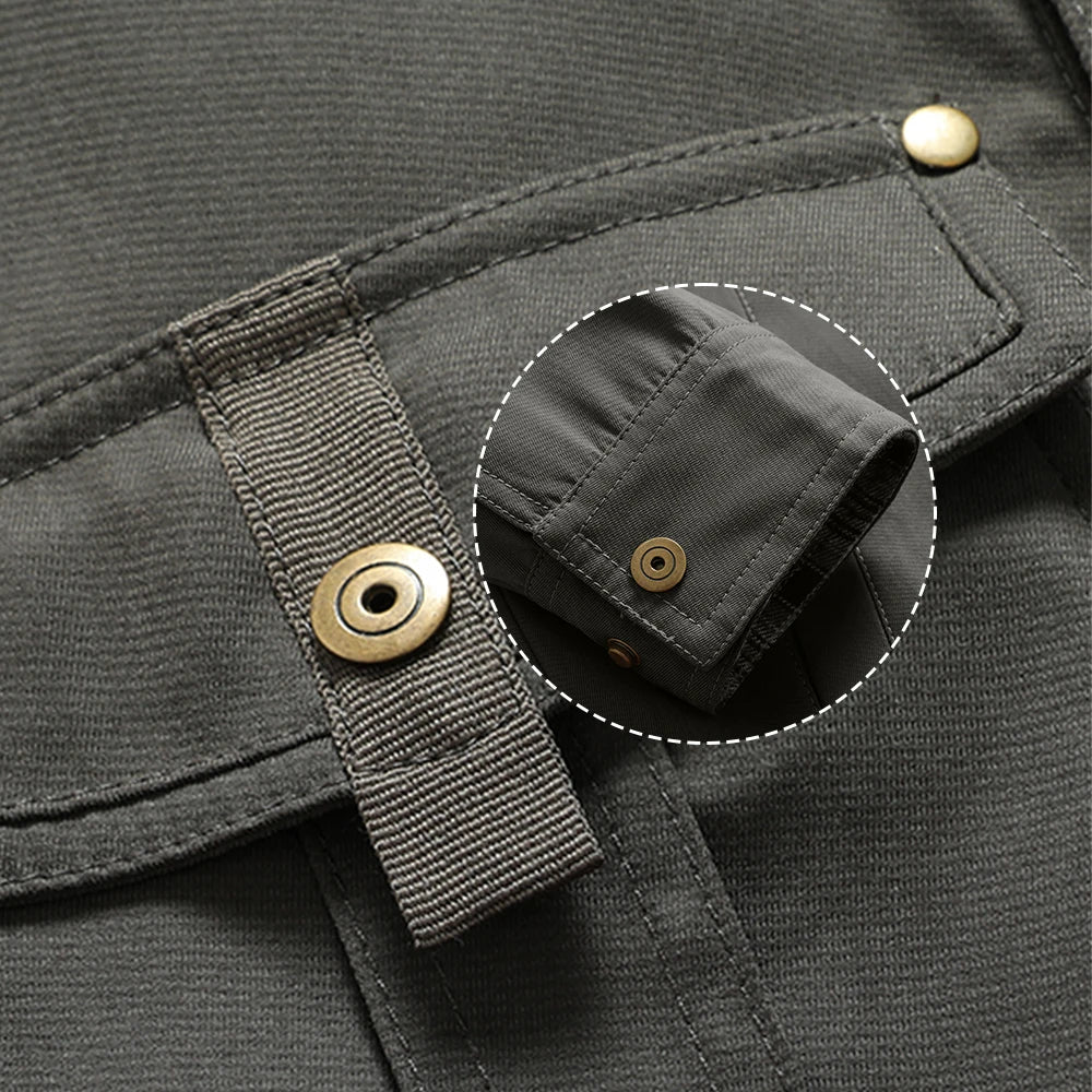 Chaquetas para hombre, camisa forrada de franela de primavera, abrigo, sudadera informal con botones a presión, estilo vaquero occidental, Top de alta calidad, talla estadounidense