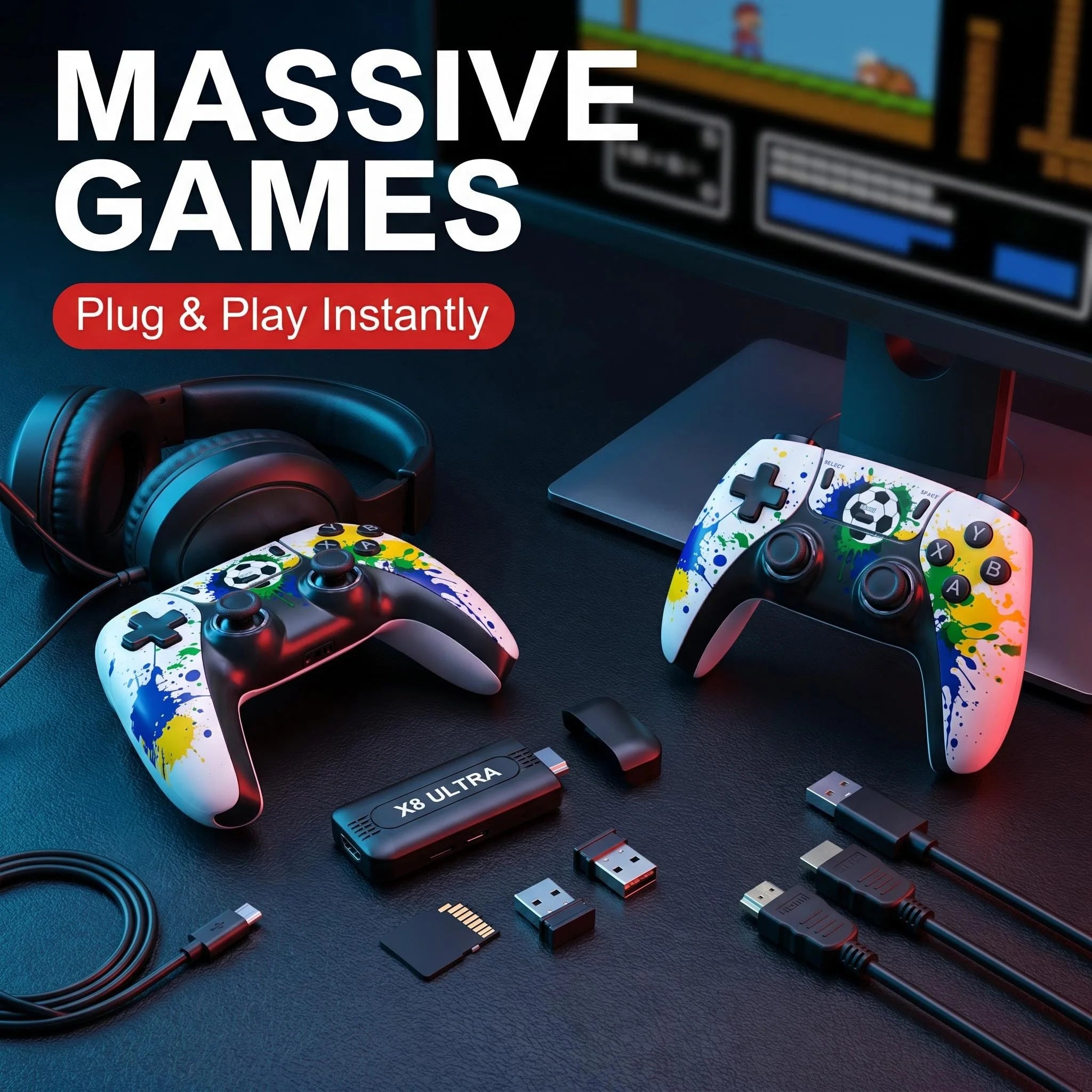 Consola de Juegos Retro 4K HD +50000 Juegos